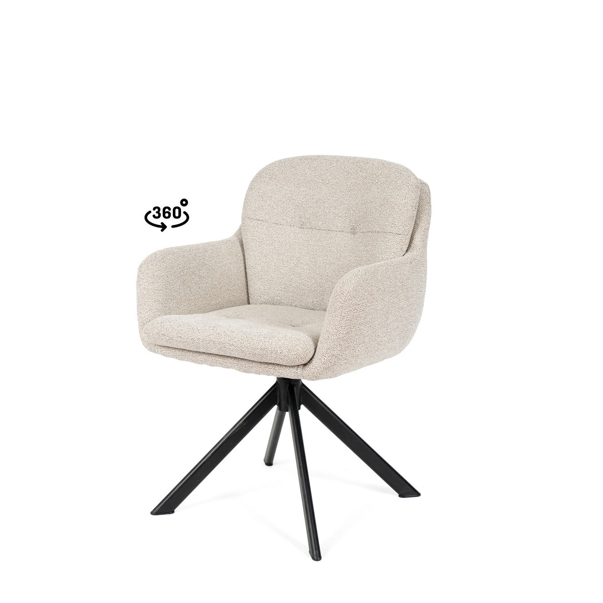 Silla Silvi Negro – Beige