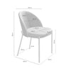 Casandra Chair – Gray dimensions