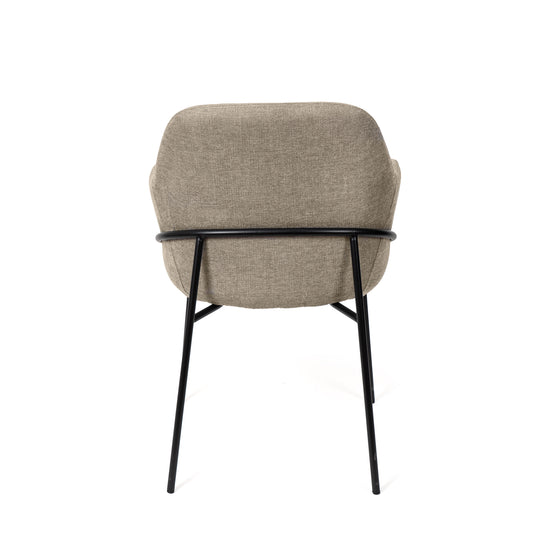 Cadeira Abigail Preto taupe