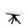 Mesa Lori 160 cm creta – com a extensão aberta
