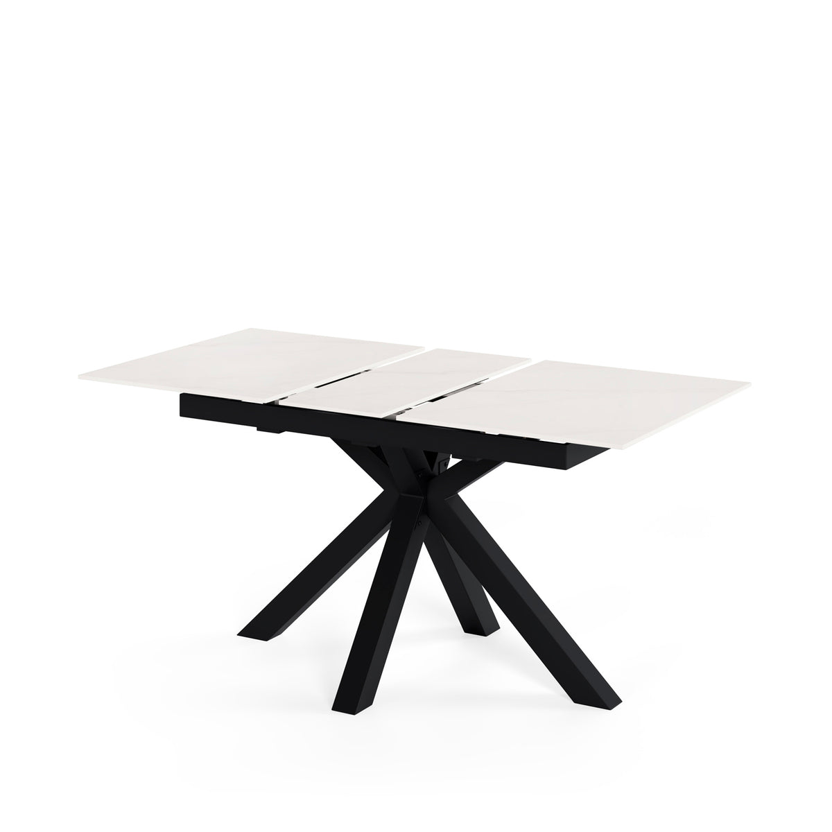 Mesa Lori 160 cm creta – com a extensão aberta