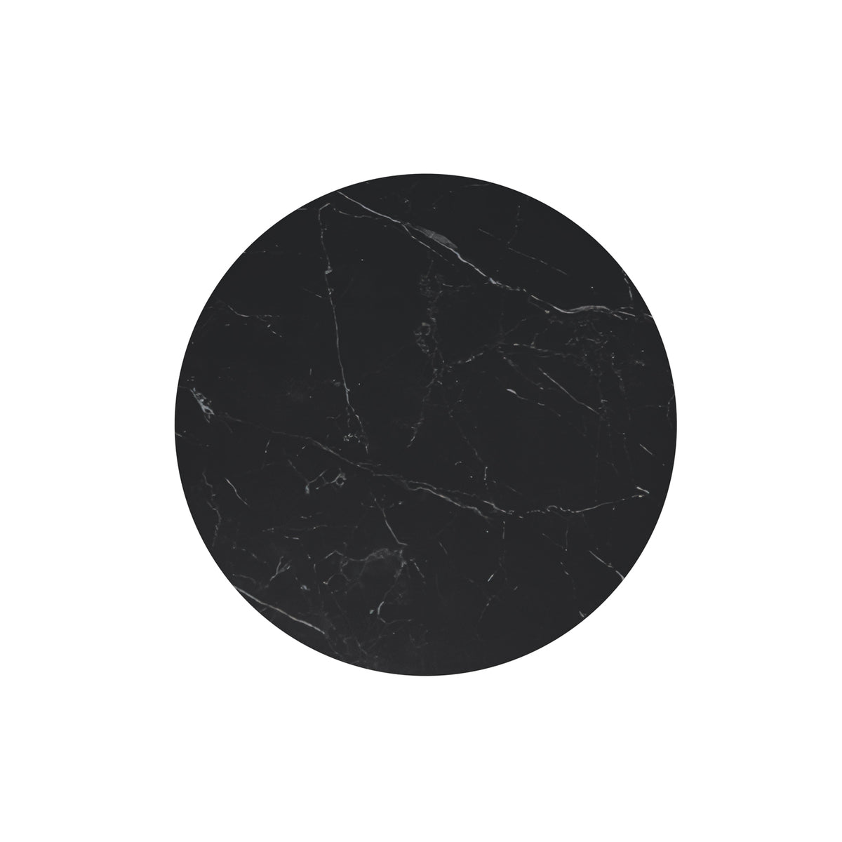 Table Fiorella 120 cm Sahara and black – tabletop seen from above