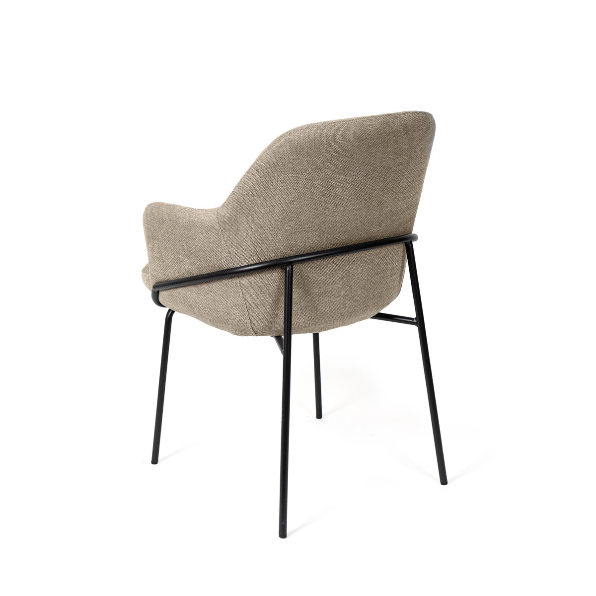 Cadeira Abigail Preto taupe