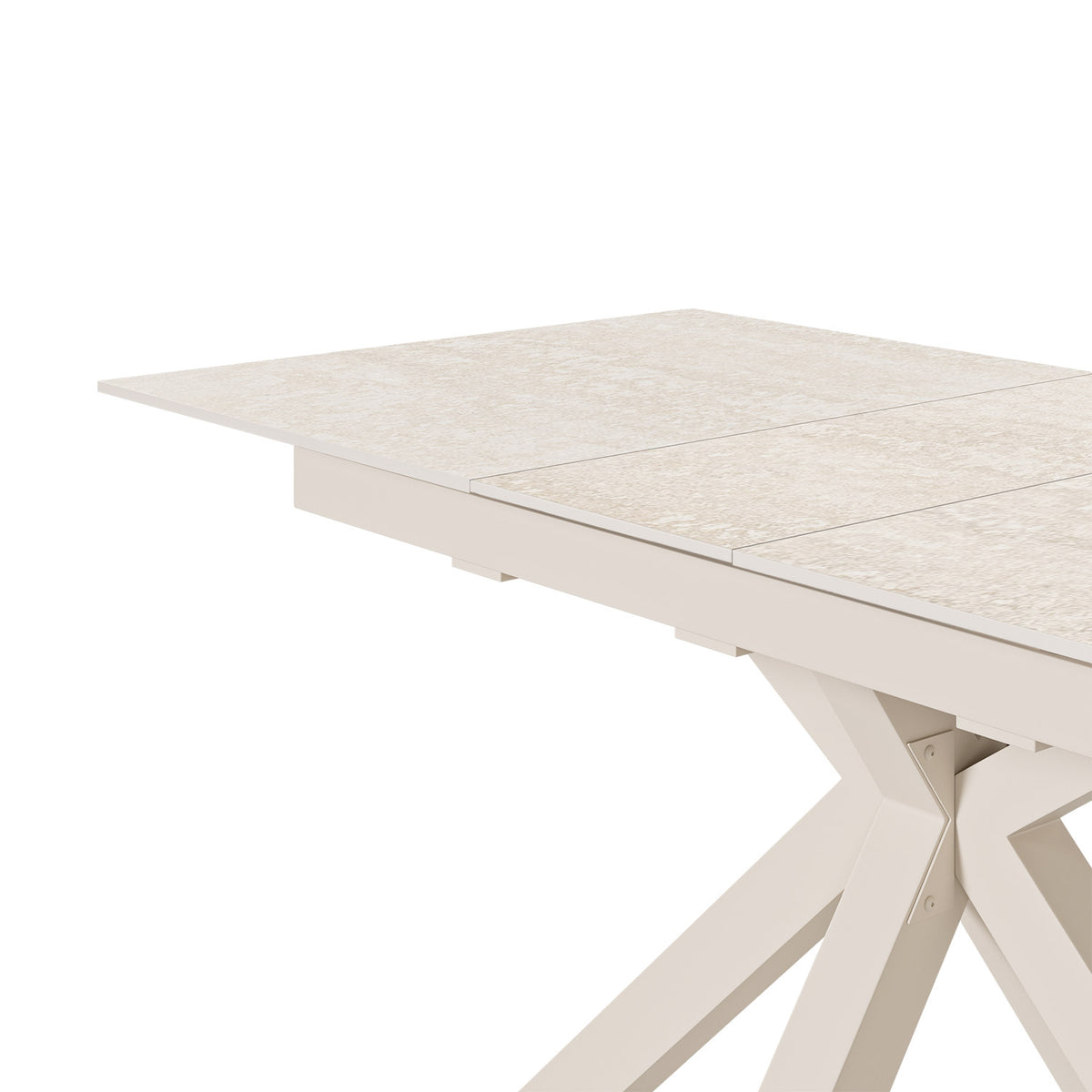 Mesa Lori 160 cm travertino – pormenor da estrutura
