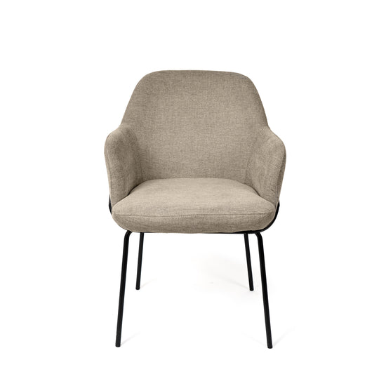 Cadeira Abigail Preto taupe