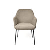 Cadeira Abigail Preto taupe