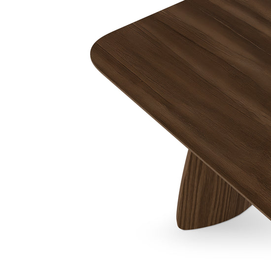 Mesa Kimberly 200 cm nogueira – pormenor do canto
