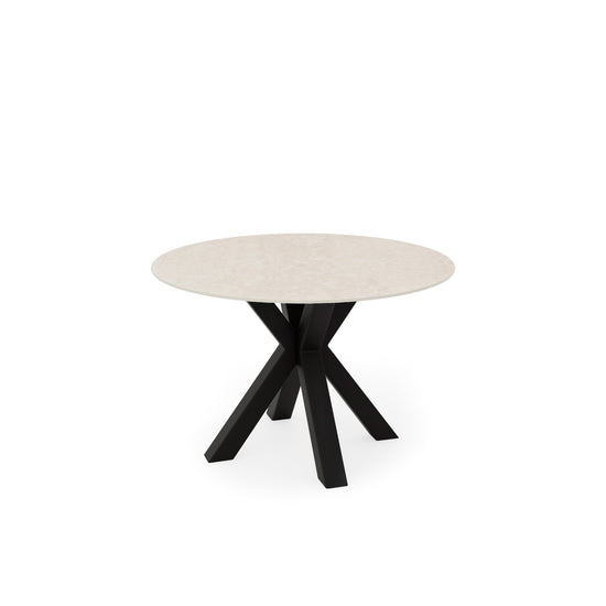 Mesa Fiorella 100 cm travertino e preto – imagem 2
