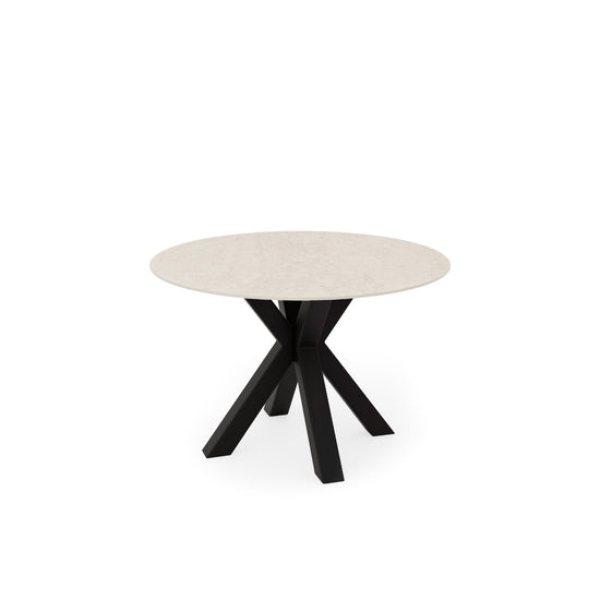Table Fiorella 120 cm Travertine and black – image 2