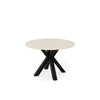 Table Fiorella 120 cm Travertine and black – image 2