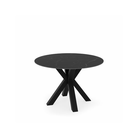 Round table Fiorella 120 cm Sahara with Black base
