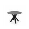 Mesa redonda Fiorella 100 cm athenea com base preta