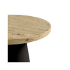 Mesa Holly 120 cm carvalho e preto – vista em perspetiva