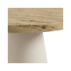 Mesa Holly 120 cm carvalho e bege – pormenor do tampo
