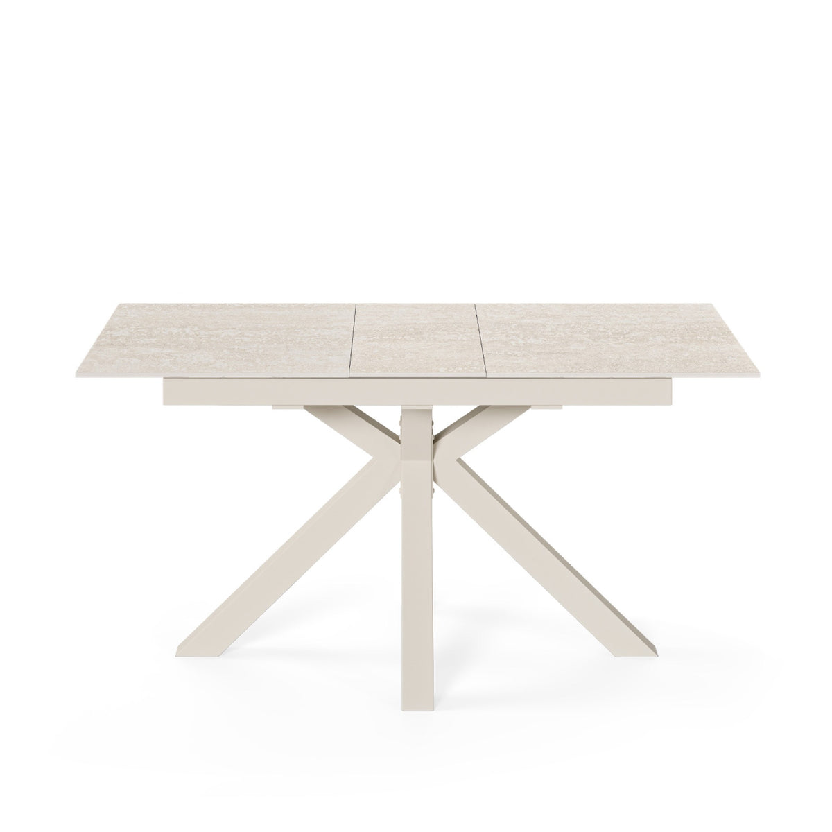 Mesa Lori 160 cm travertino – com a extensão aberta