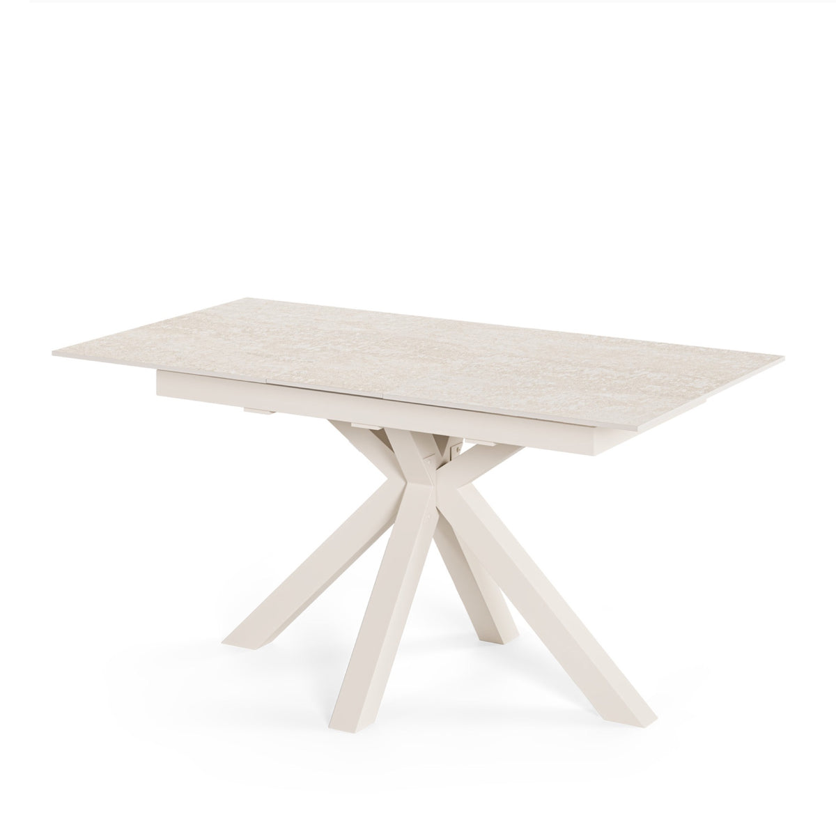 Mesa Lori 160 cm travertino – vista em perspetiva