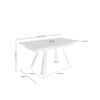 Mesa Judy 120 Extensível – esquema com as medidas
