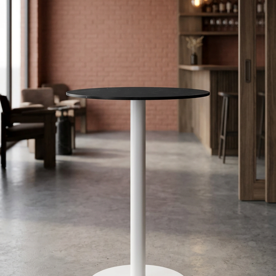 Mesa Lya em ambiente industrial contemporâneo