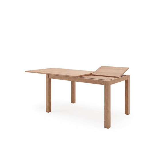 Mesa extensível Molly 140 cm carvalho – com a extensão lateral aberta