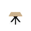 Mesa Sandy 140 cm carvalho e preto – imagem 3