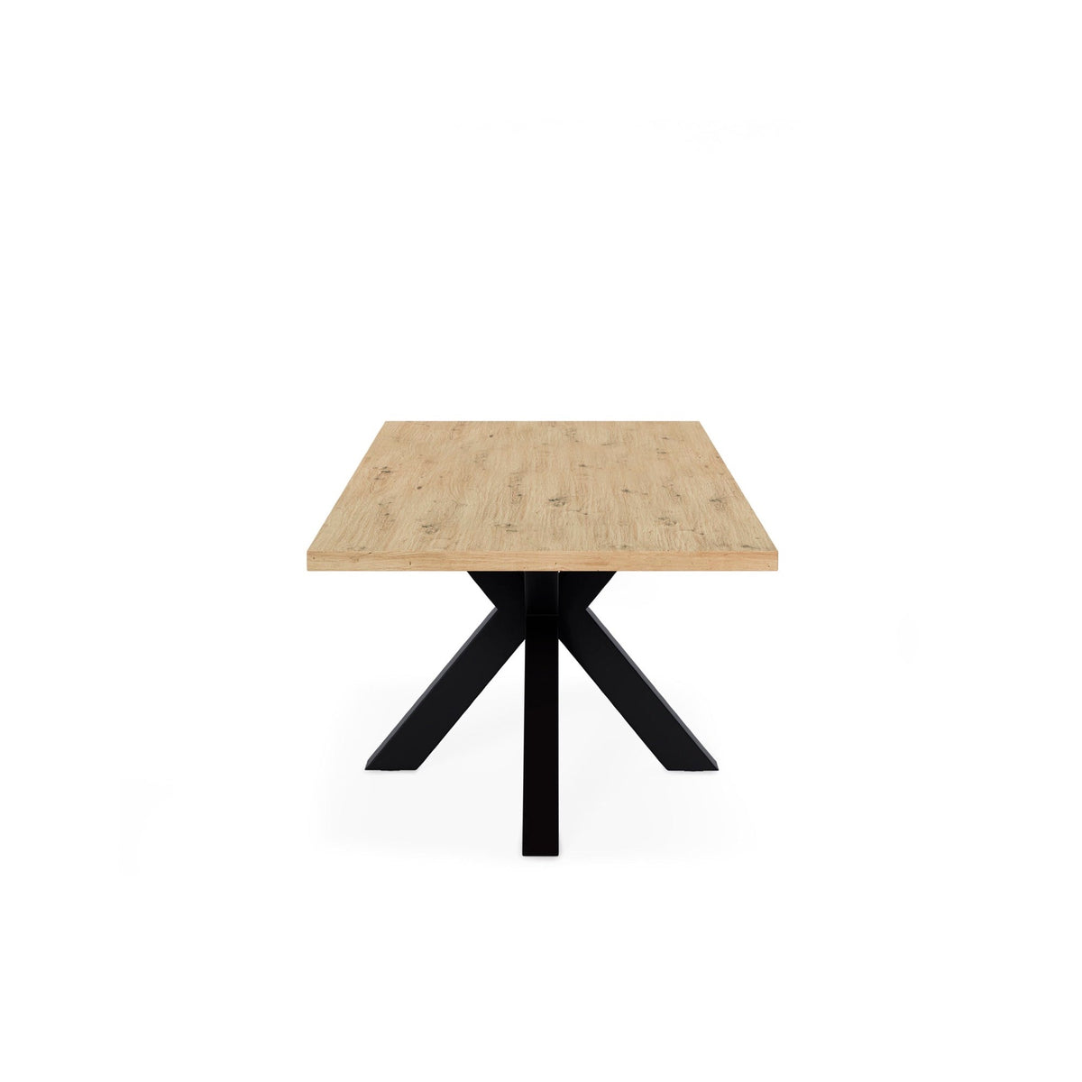 Mesa Sandy 200 cm carvalho e preto – imagem 3