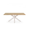 Mesa Sandy 200 cm carvalho e bege – vista frontal