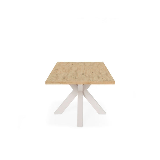 Mesa Sandy 160 cm carvalho e bege – imagem 3