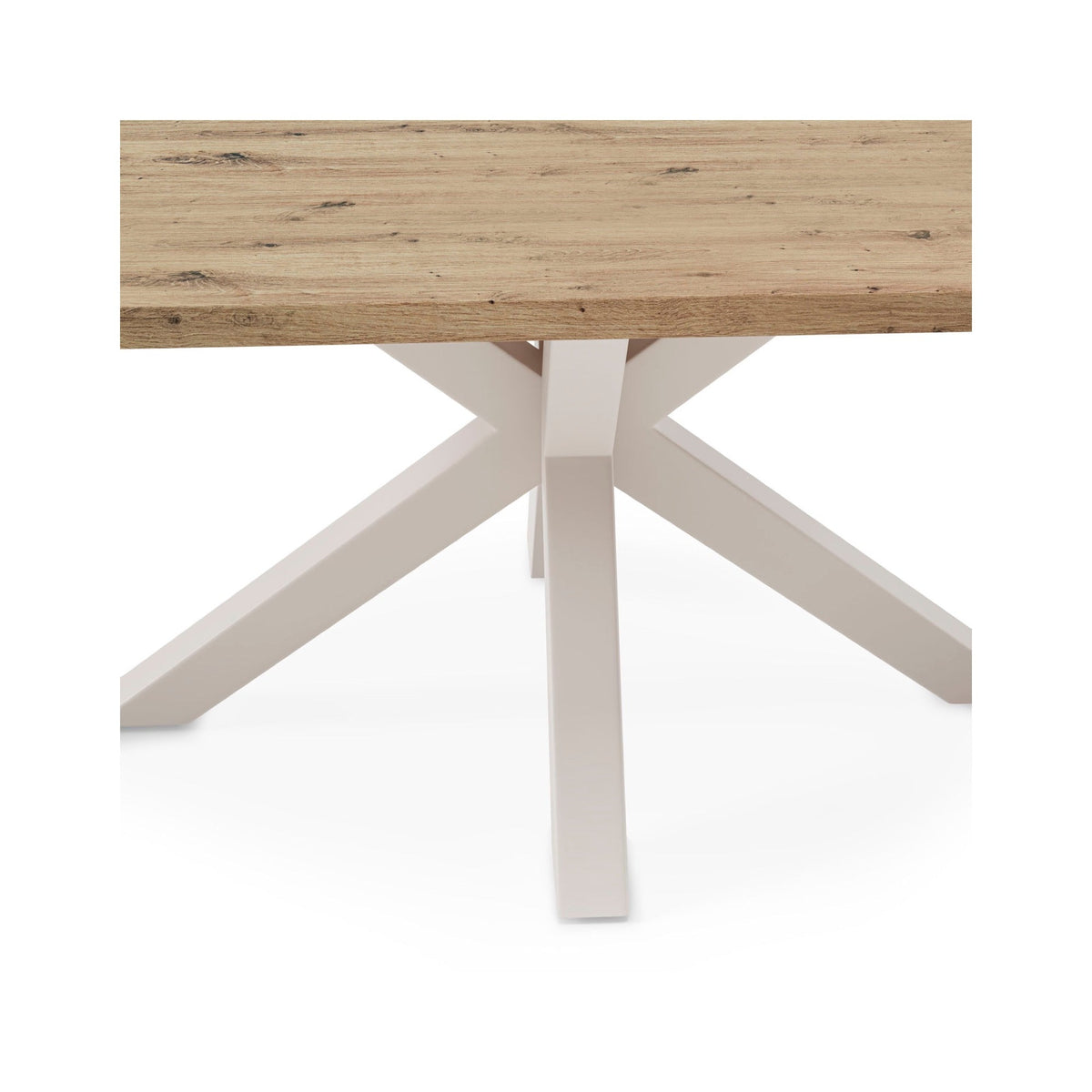 Mesa Sandy 200 cm carvalho e bege – pormenor